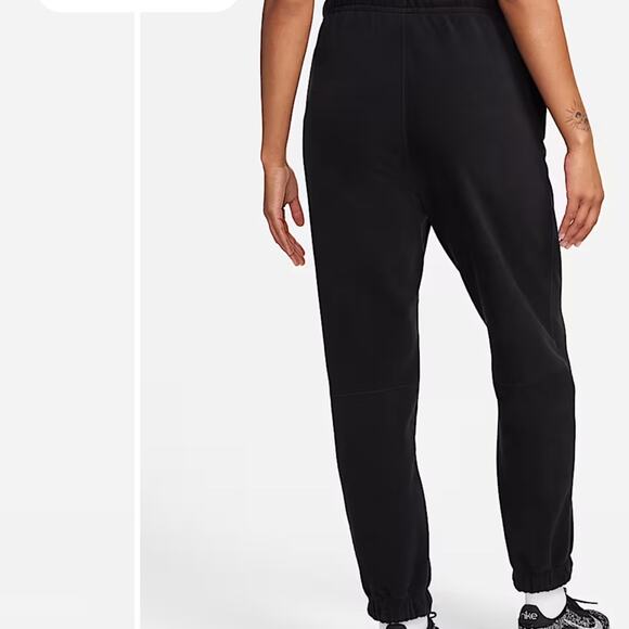 Nike Therma-FIT One Women Loose Fleece Pants Black Medium high rise full length - Picture 2 of 8